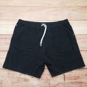 BDG Corduroy Shorts Men 2XL XXL Black Outdoor Elastic Waist Raw Hem Casual Adult